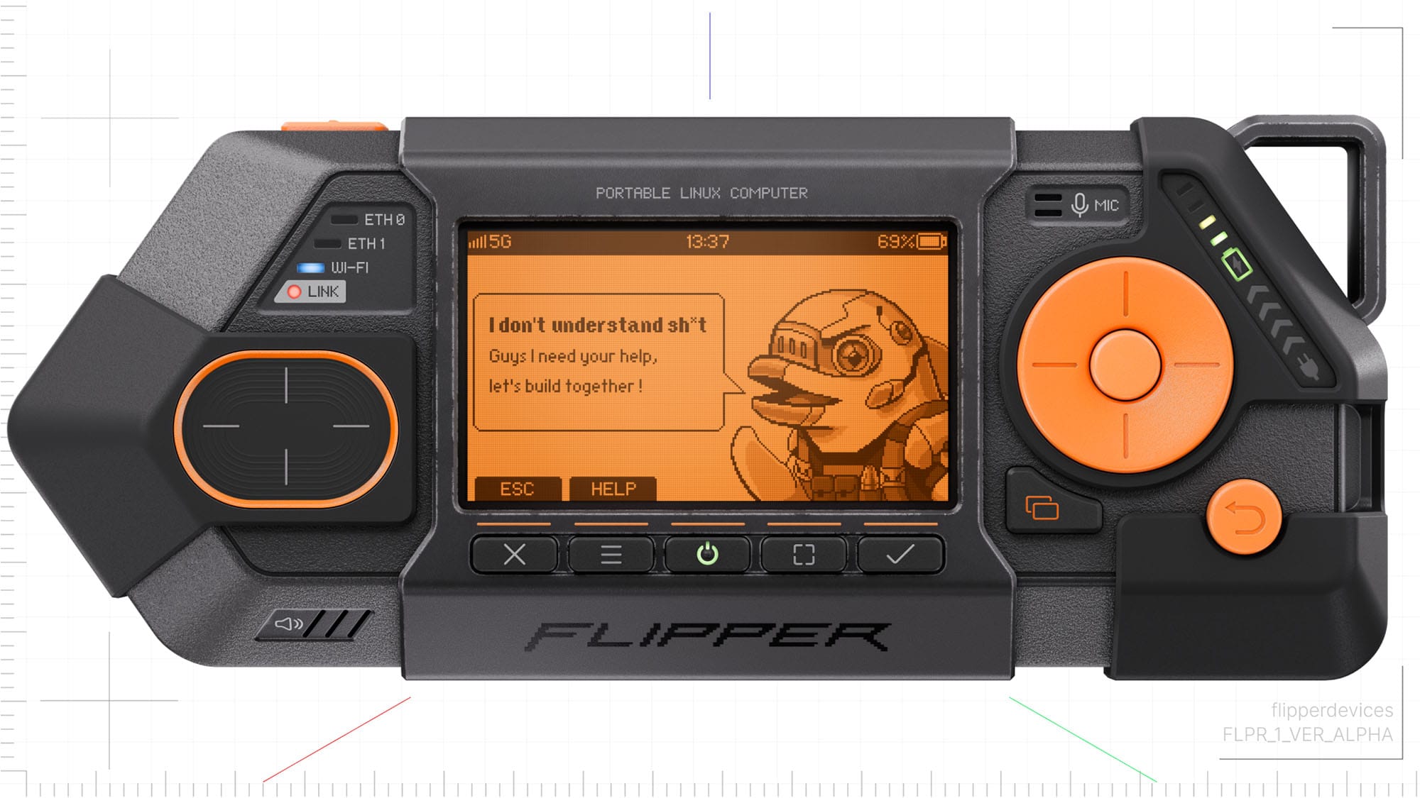 Met de Flipper One draag je een Linux-pc op zak